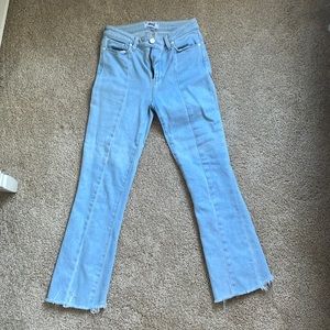 Paige light blue crop flare jeans!